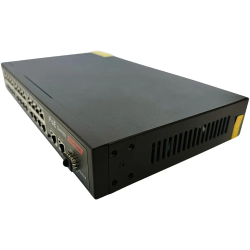 POE RU-2421GA (24Poe 100mb+2Uplink 1000mb+1SFP 1000mb), черный