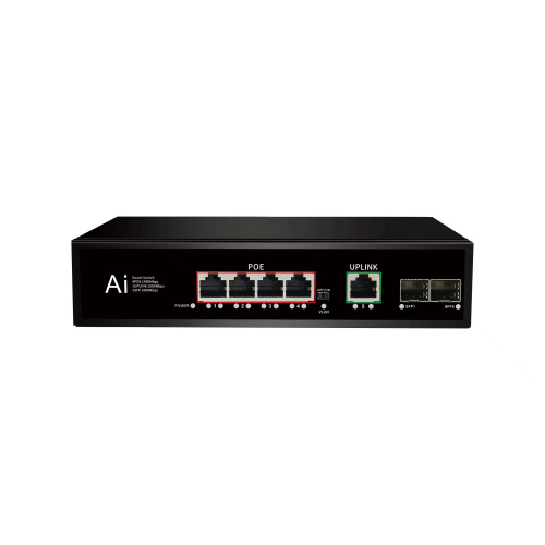 Коммутатор POE 04G12GB (4Poe 100mb+1Uplink 1000mb+2SFP 1000mb)
