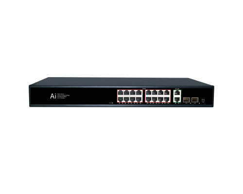Коммутатор POE 1622GB (16Poe 100mb+2Uplink 1000mb+2 SFP 1000mb)